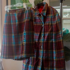 Vintage 1940s skirt and reversible Cape Coat